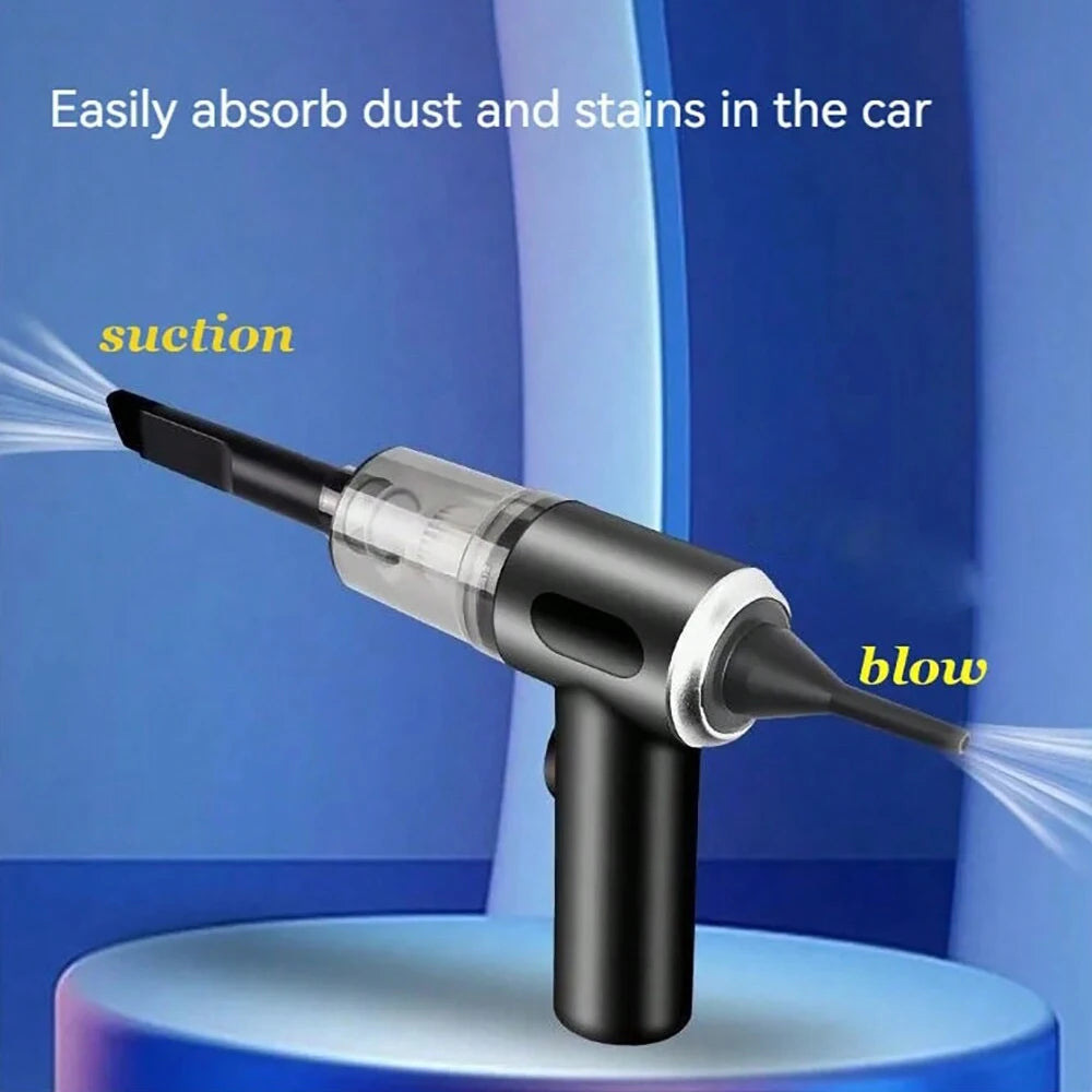 PORTABLE CAR VACCUM CLEANER - MINI ,USB POWERED , 3 in 1