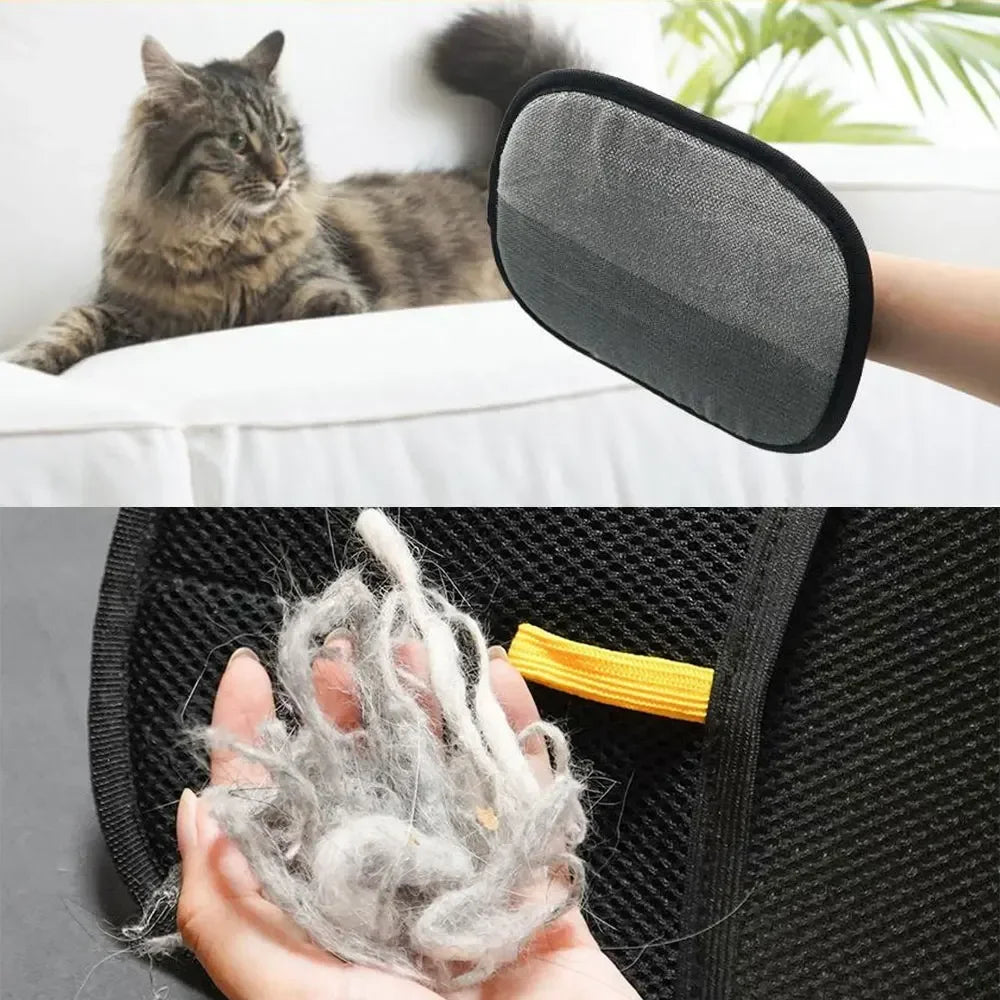 2 in 1 Pet Grooming And Hair Removal Gloves